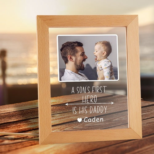 Name Photo Plaque Light