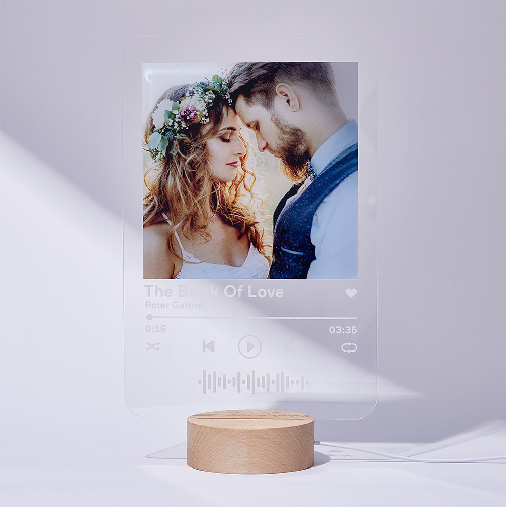 Engraved Music Code Lamp