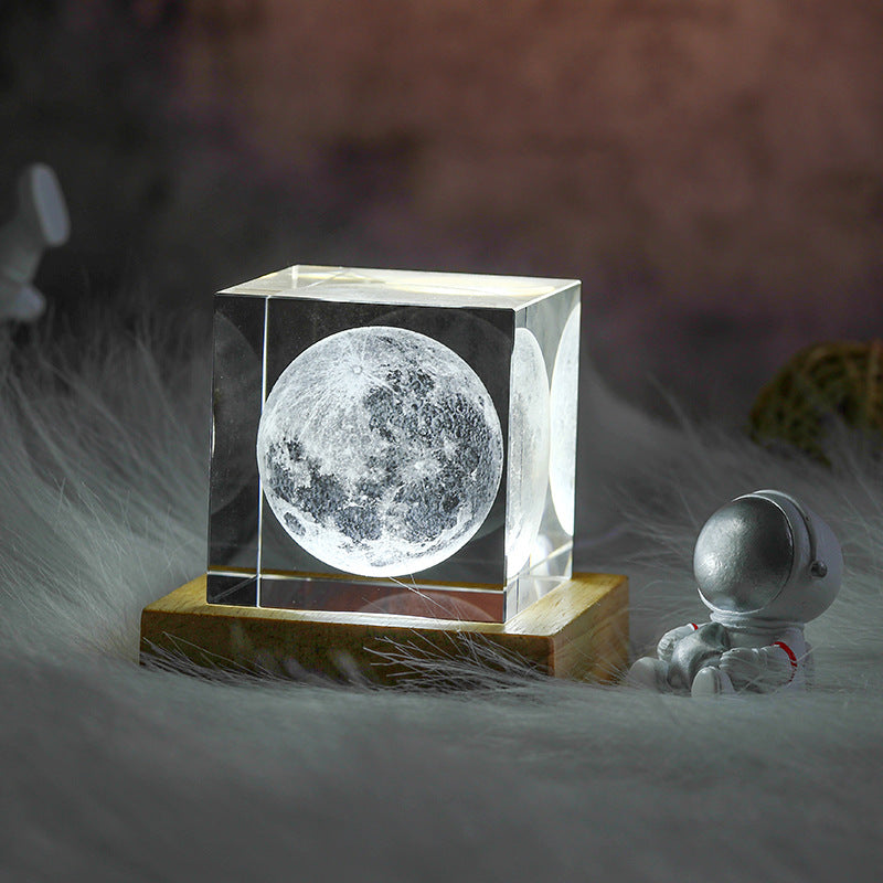 Moon Cube Crystal Light
