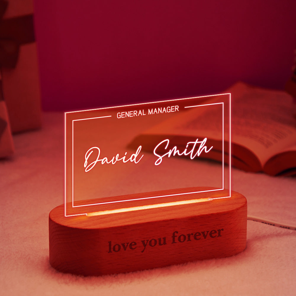 Office Desk Name Light