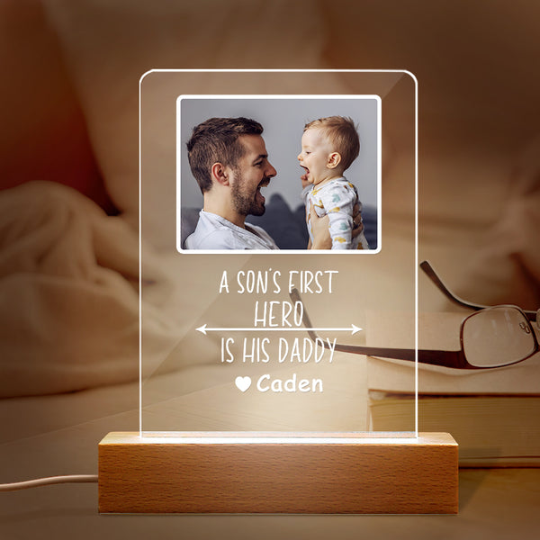 Name Photo Plaque Light