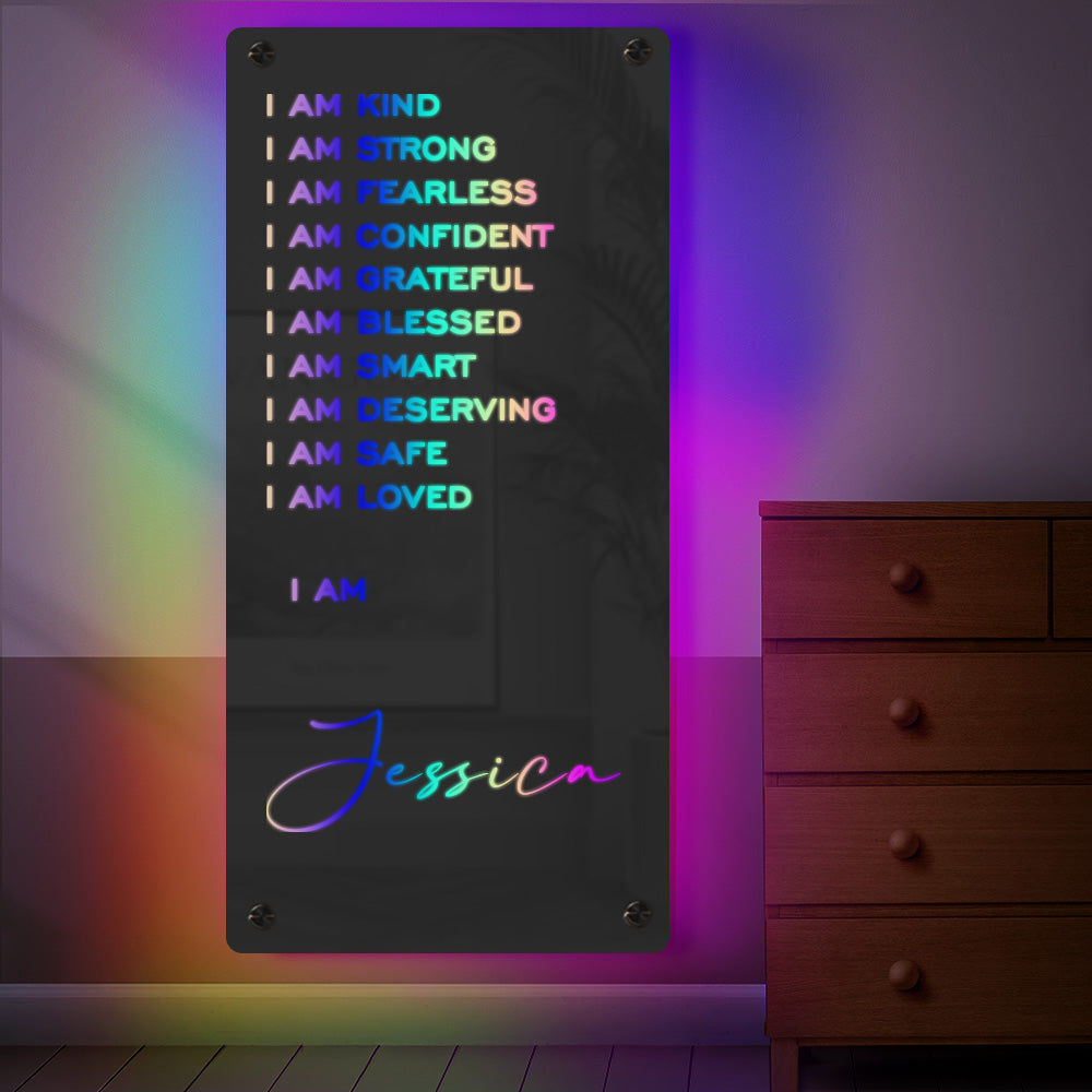 Affirmation Glow Mirror Light