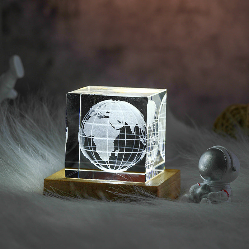 Moon Cube Crystal Light