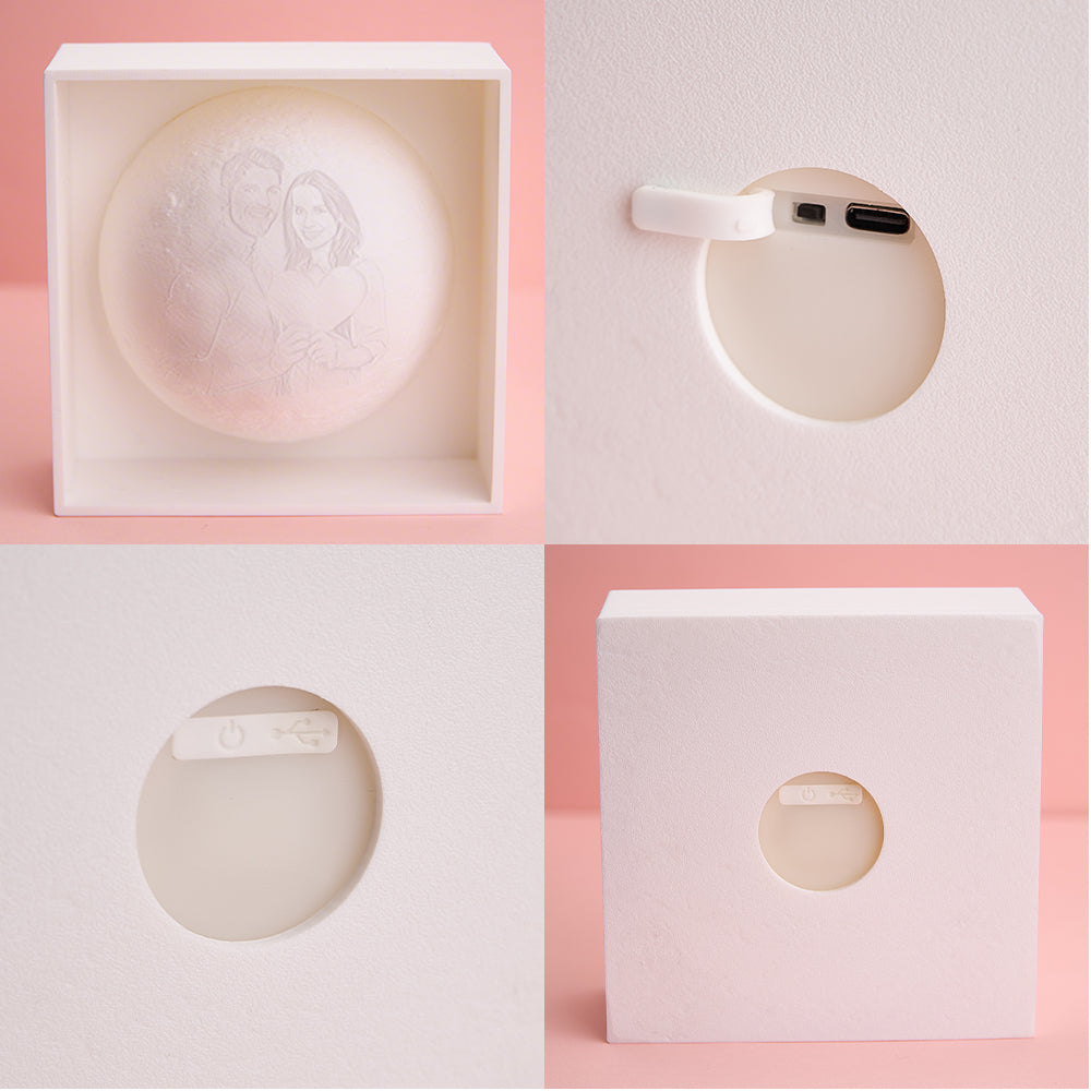 3D Moon Night Light