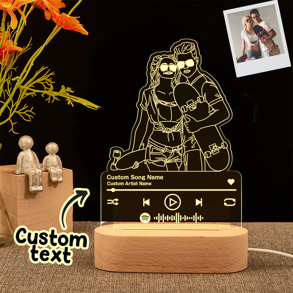 Line Art Night Light