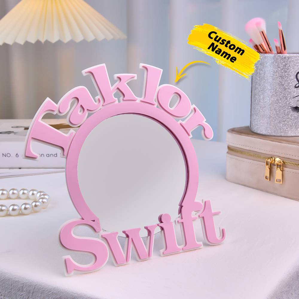 Text Makeup Mirror Light