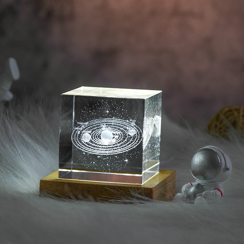 Moon Cube Crystal Light
