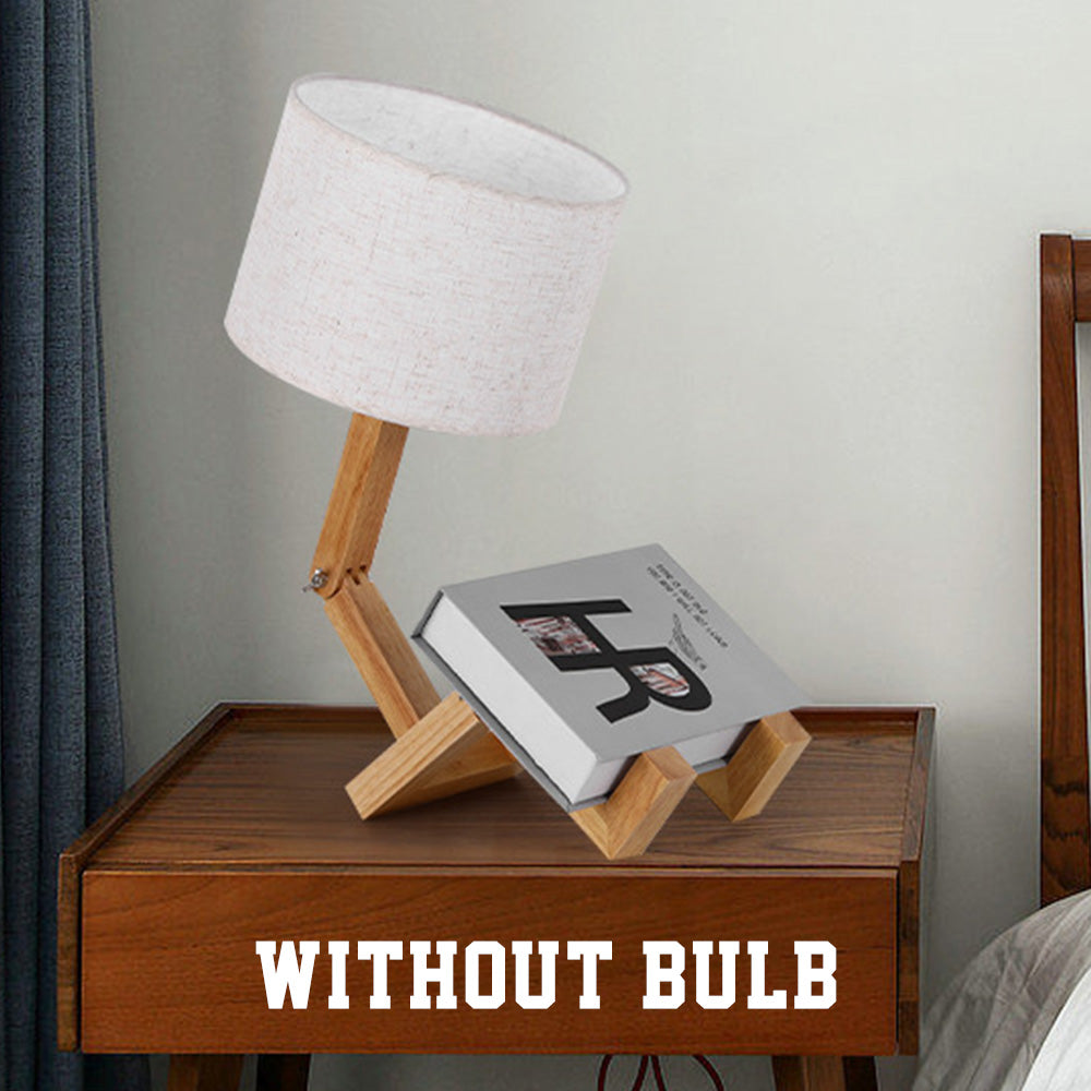 Wood Robot Lamp