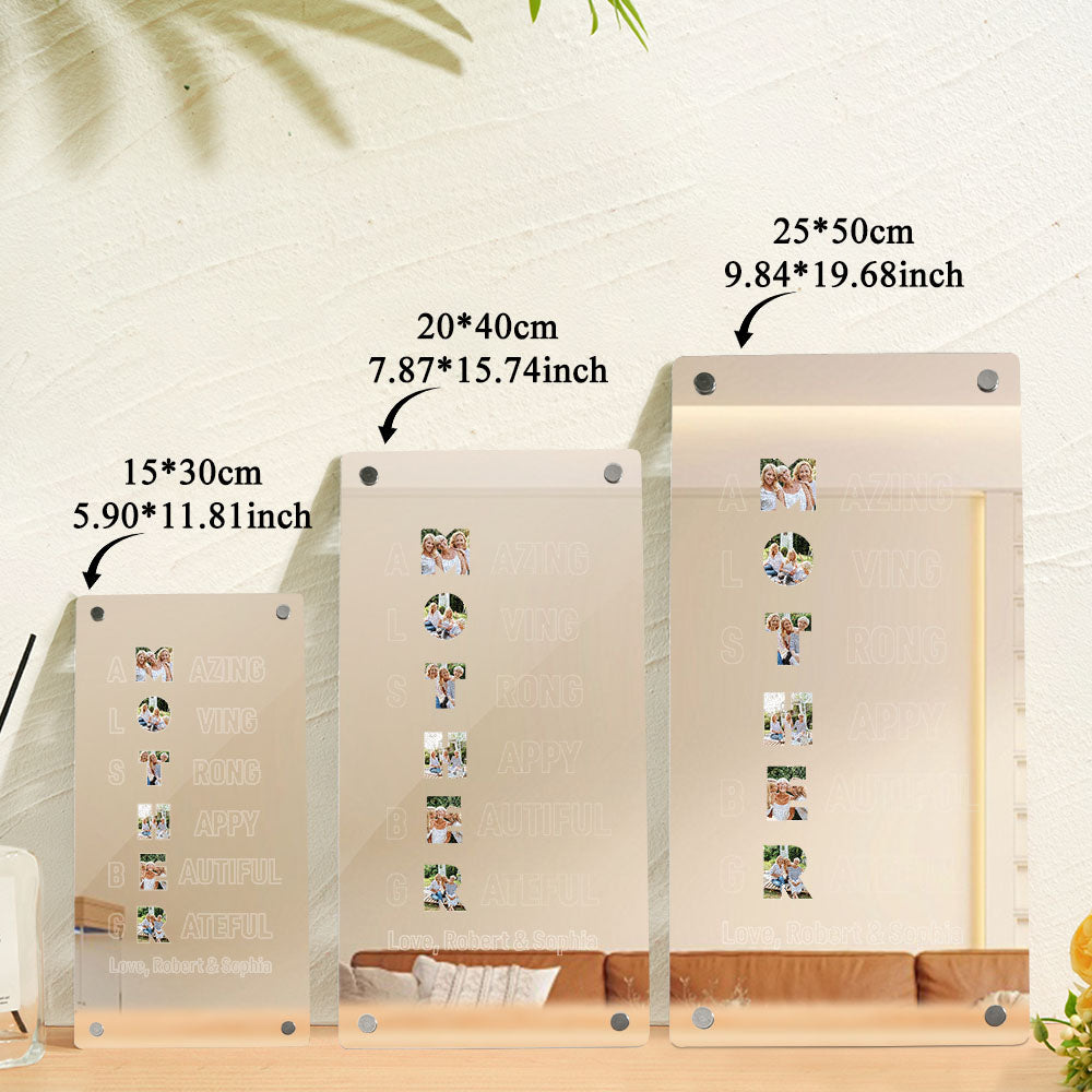 Photo Memory Mirror Light