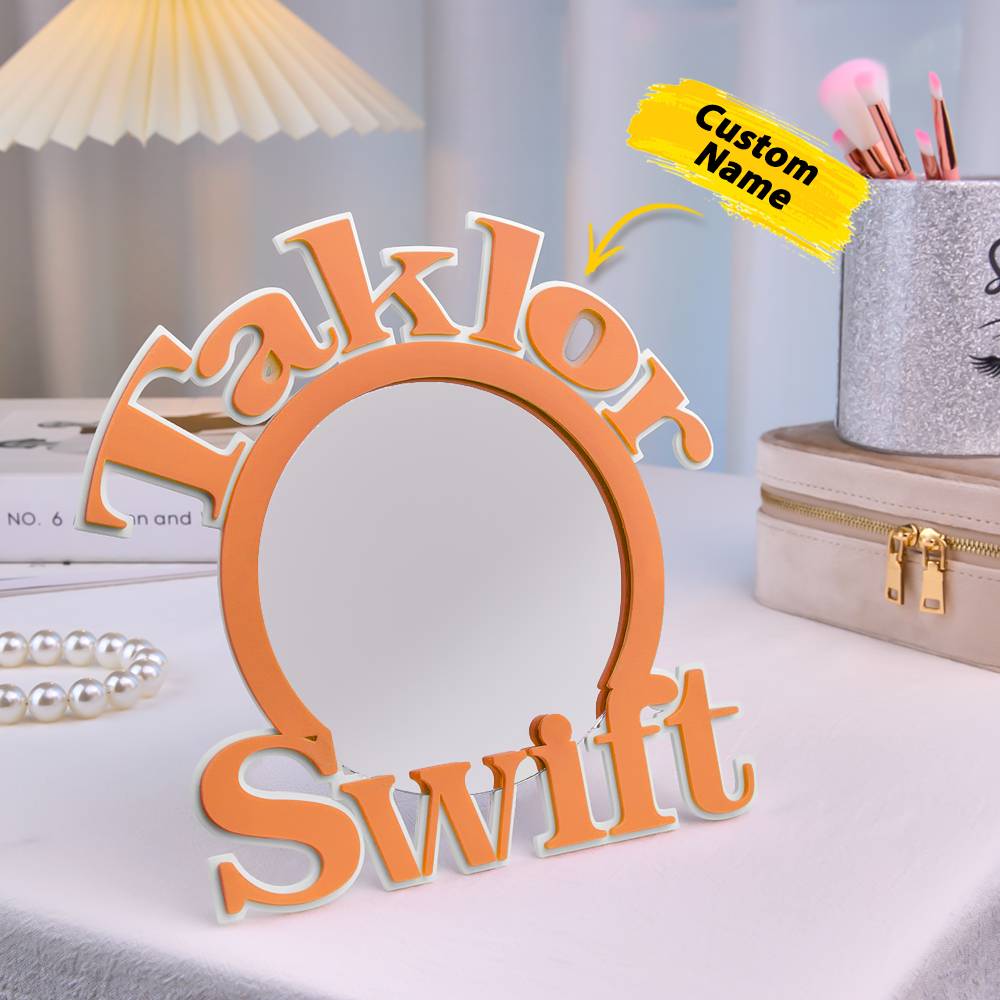 Text Makeup Mirror Light