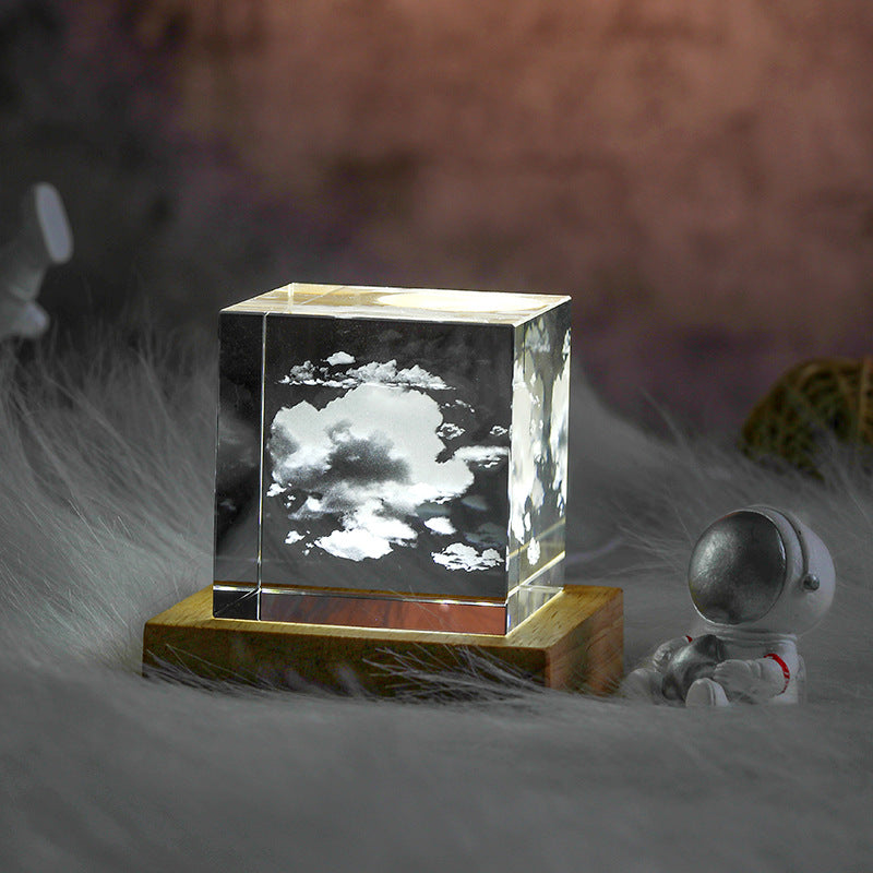 Moon Cube Crystal Light