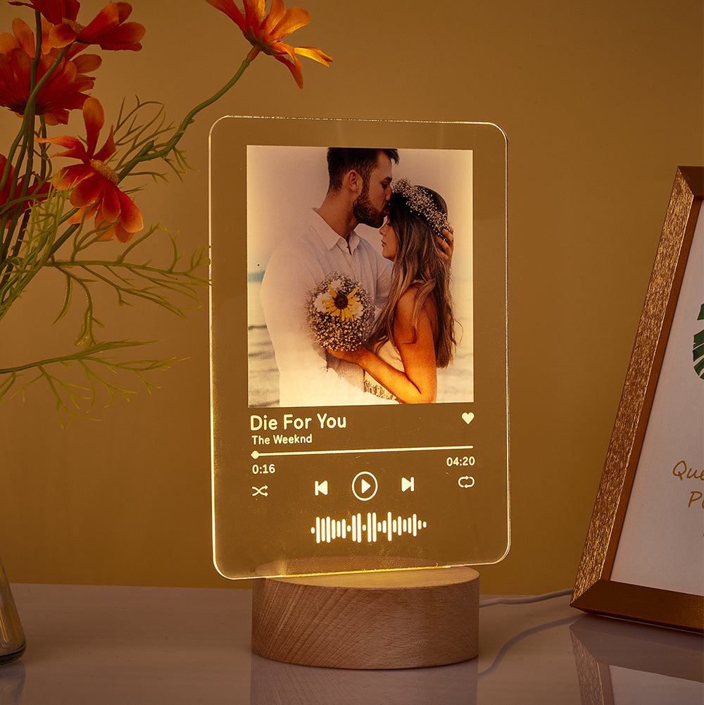 Wood Base Melody Night Light