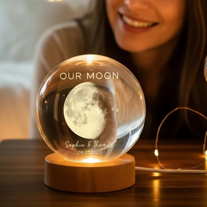 Crystal Moon Night Light
