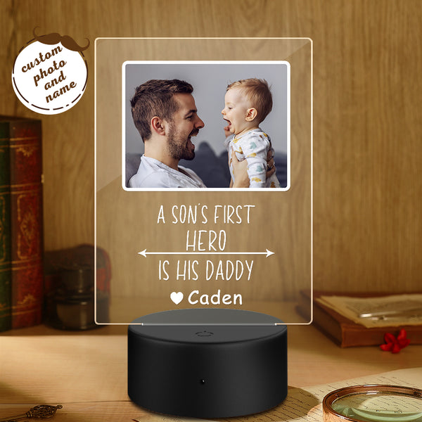 Name Photo Plaque Light