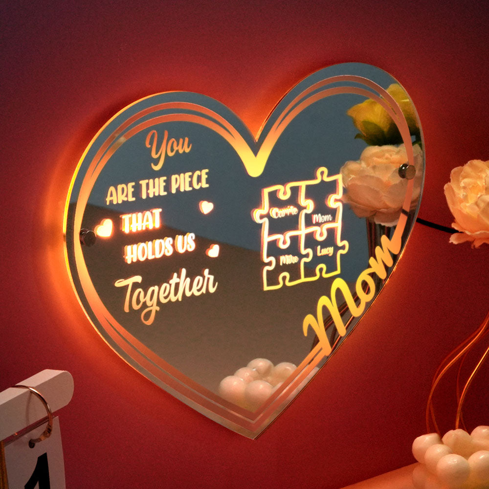 Puzzle Piece Mirror Light
