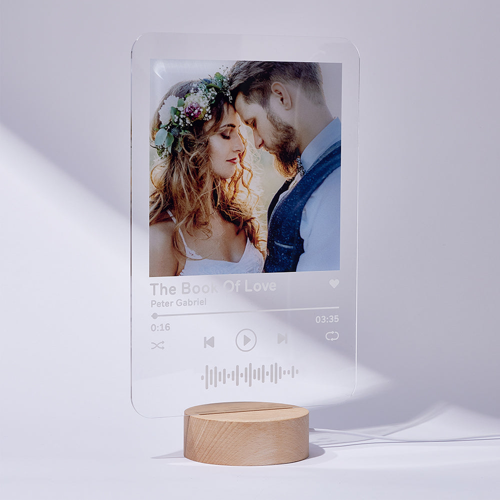 Engraved Music Code Lamp