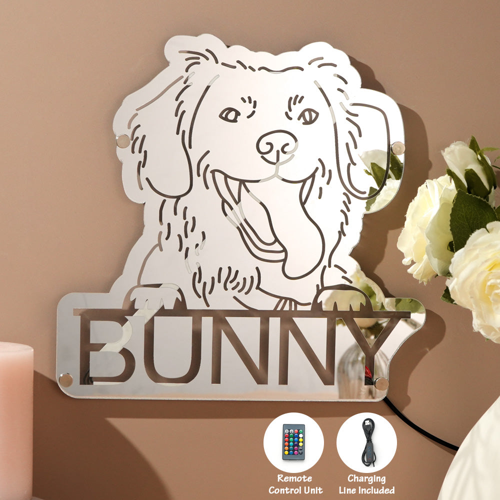 👉 Pet Portrait Mirror Light