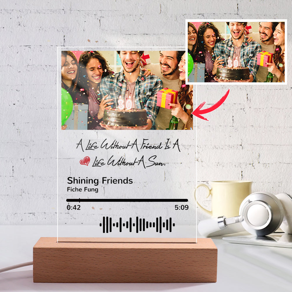Photo Song Code Night Light
