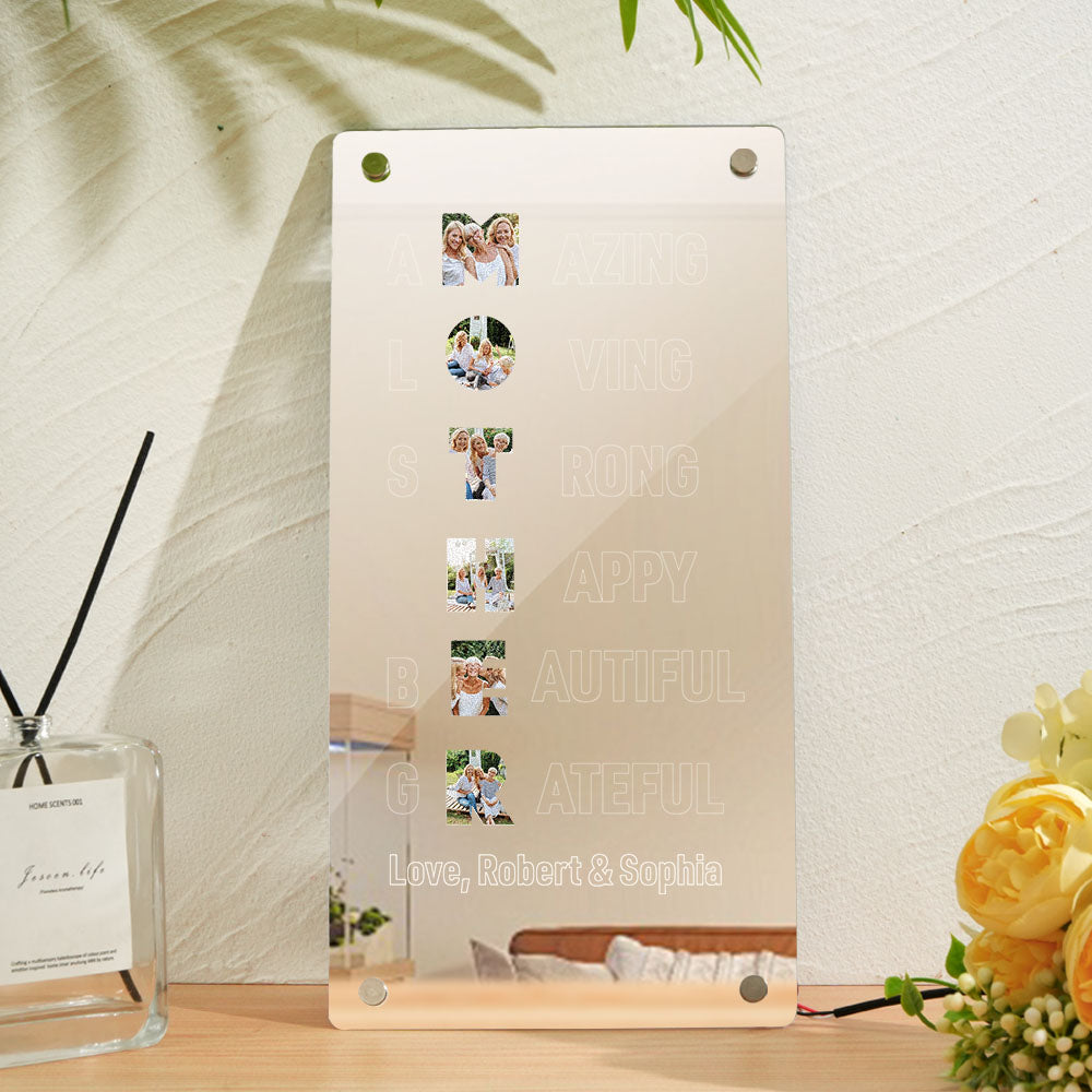 Photo Memory Mirror Light