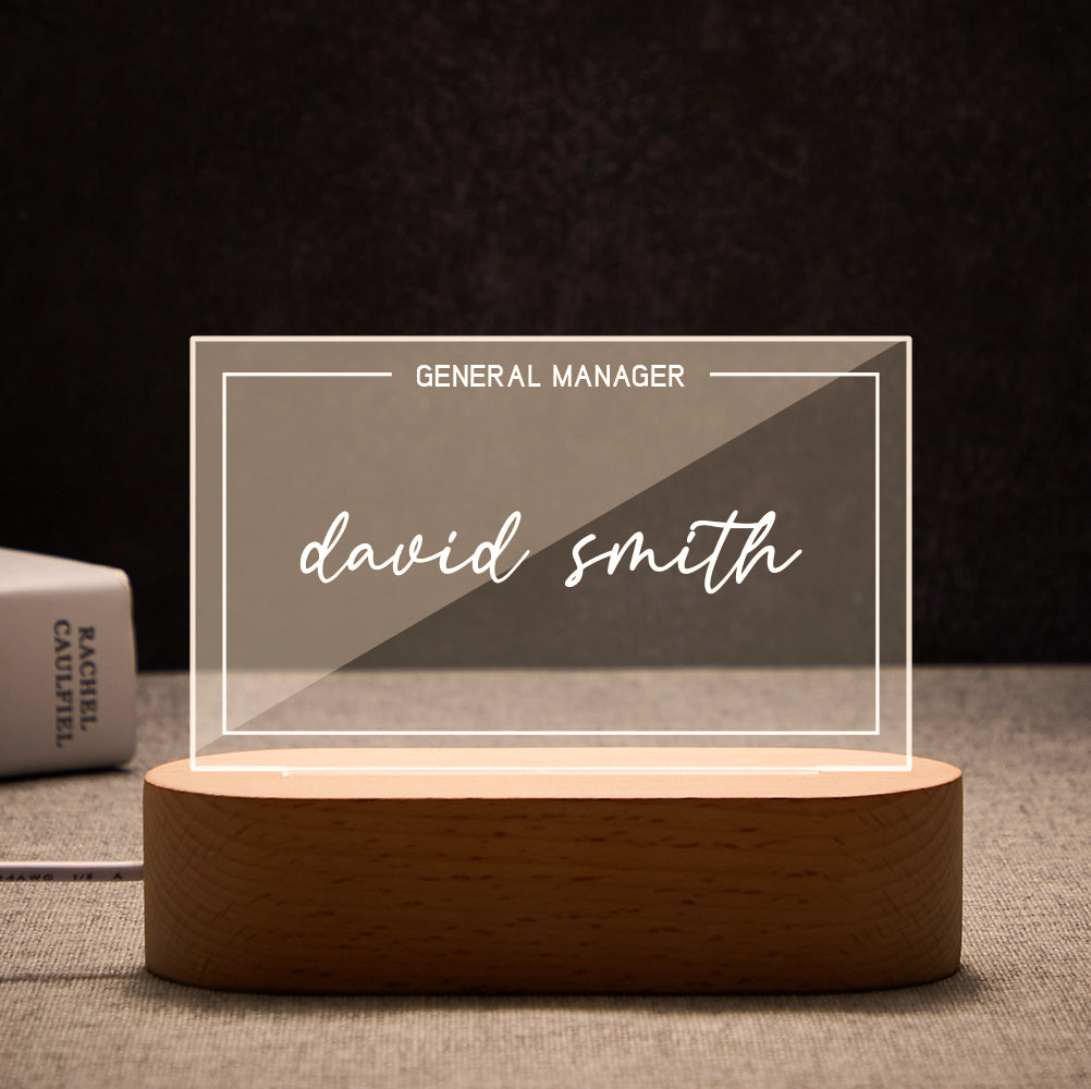 Office Desk Name Light