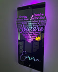 Heart Affirmation Mirror Light