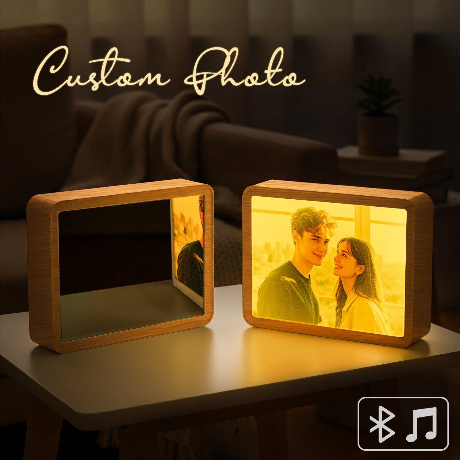 Bluetooth Mirror Speaker Light