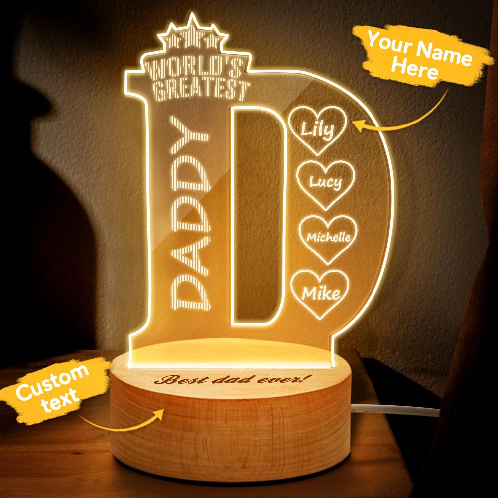 Name Bedroom Night Light