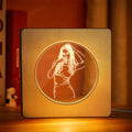 Engraved Wood Frame Light