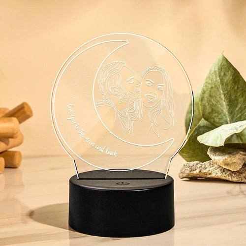 3D Moon Photo Light