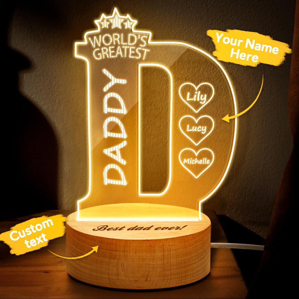 Name Bedroom Night Light