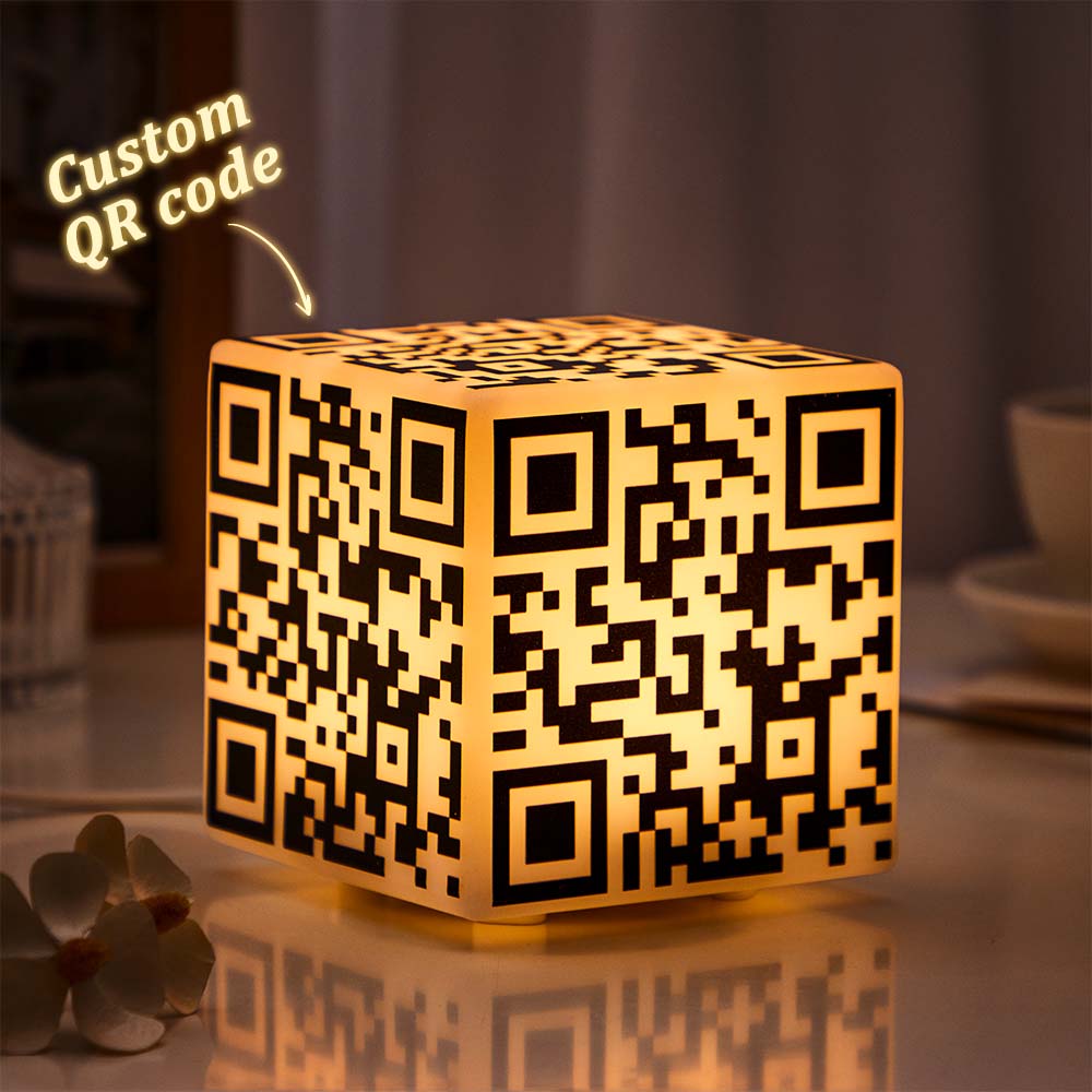 QR Cube Code Night Light