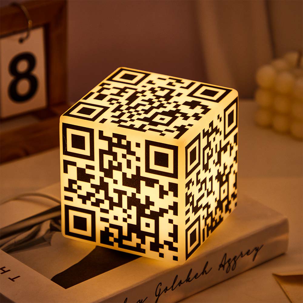 QR Cube Code Night Light