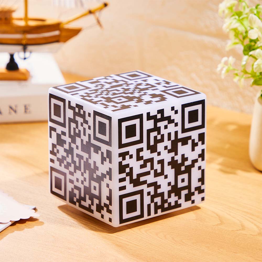 QR Cube Code Night Light
