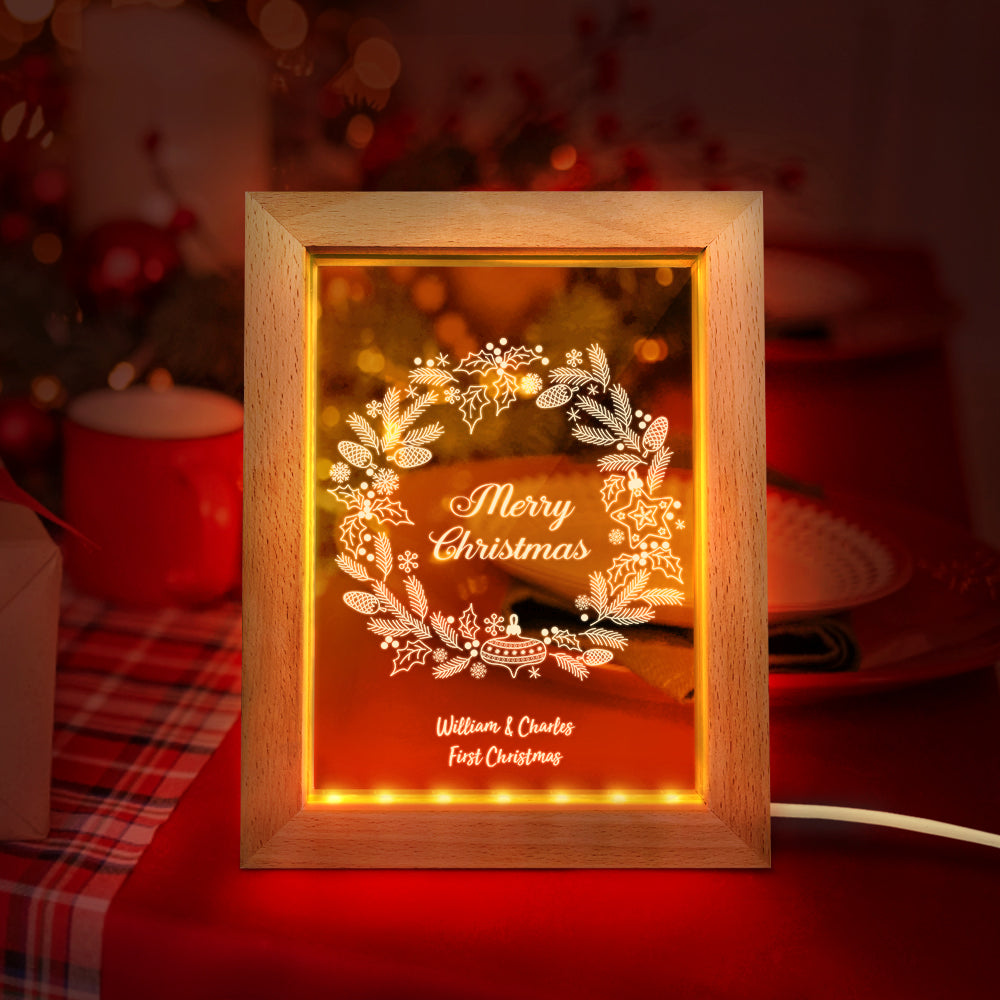 Christmas Wood Night Light