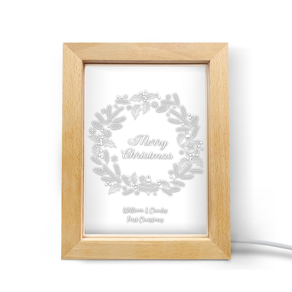 Christmas Wood Night Light