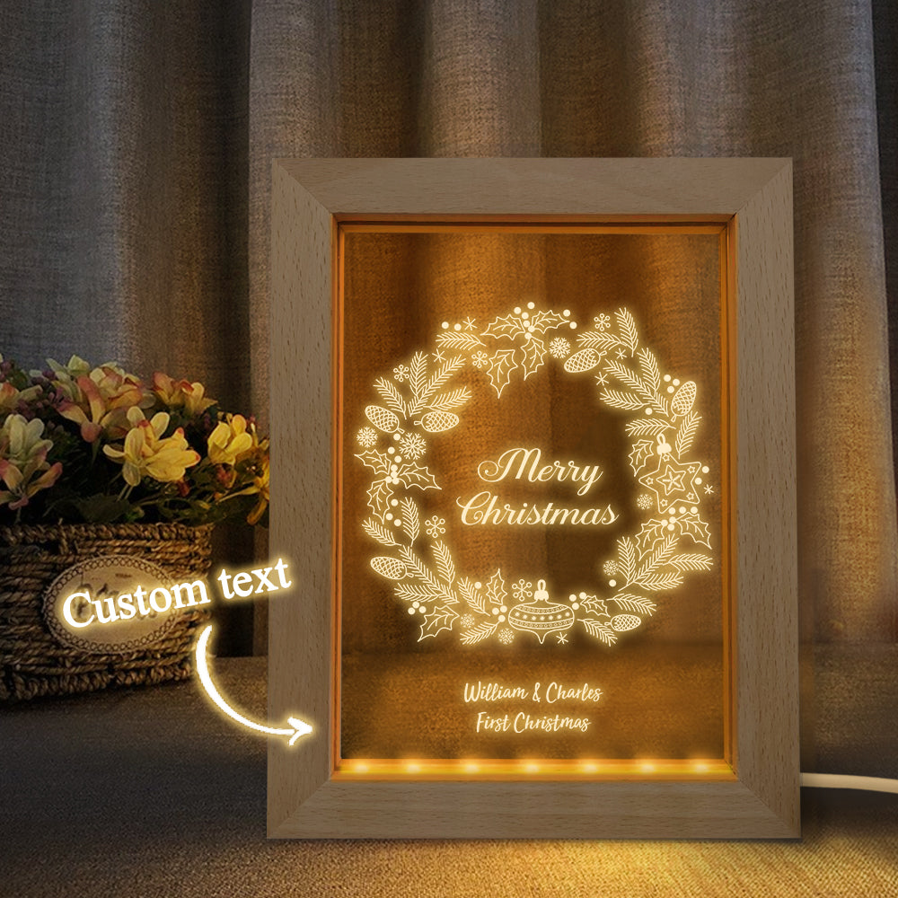 Christmas Wood Night Light