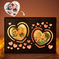 Couple Heart Wood Light
