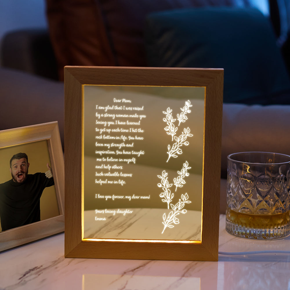 Letter Wood Night Light