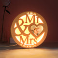 Engraved Wood Night Light