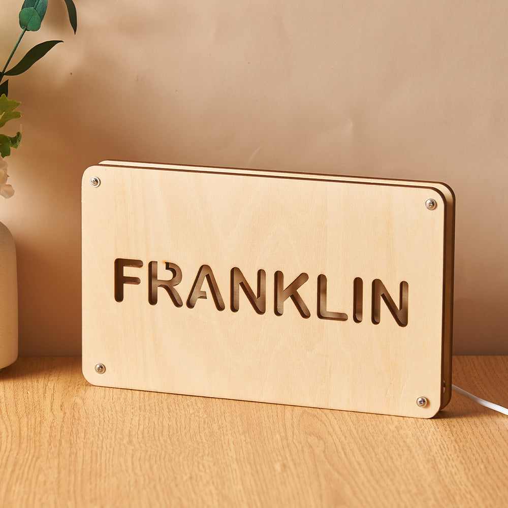 Custom Wood Night Light