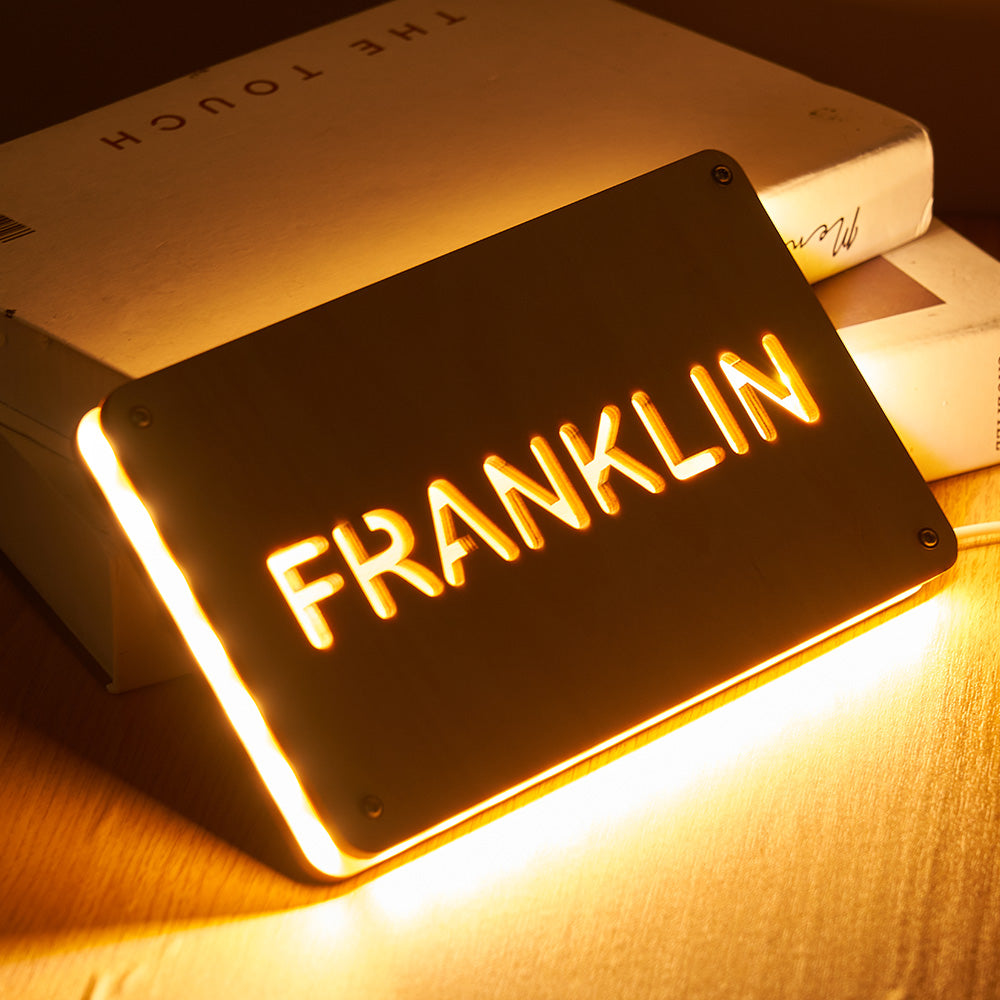 Custom Wood Night Light