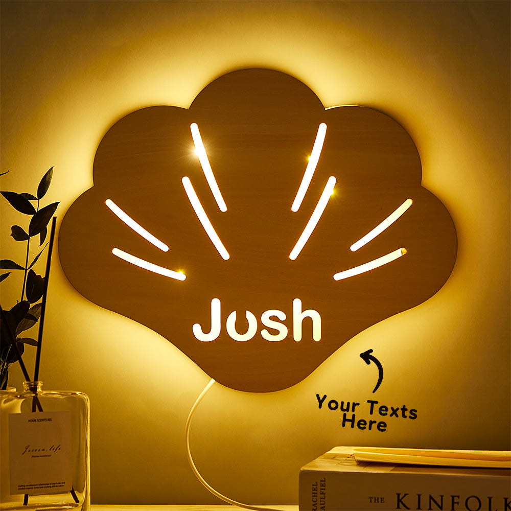 Shell Wood Night Light