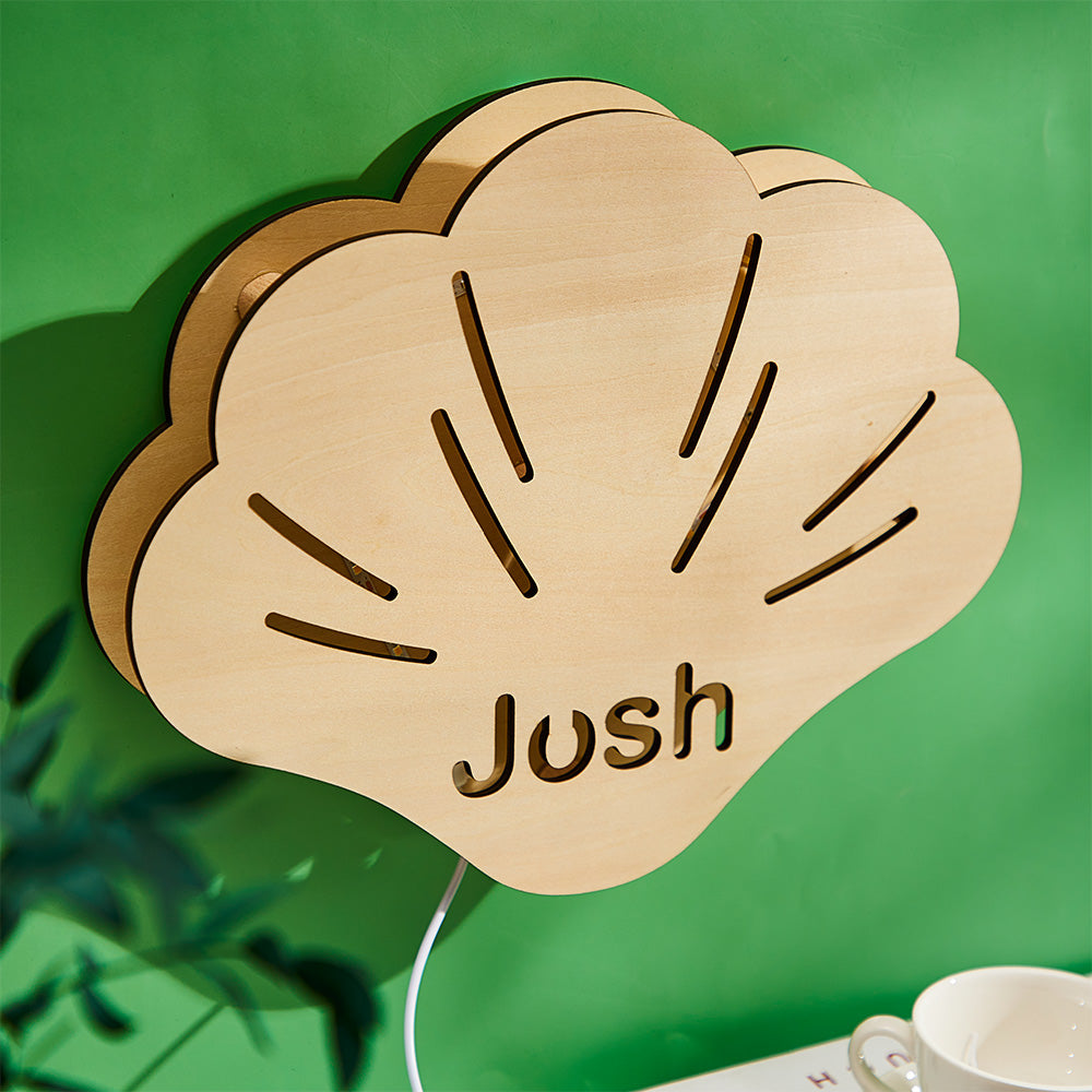Shell Wood Night Light
