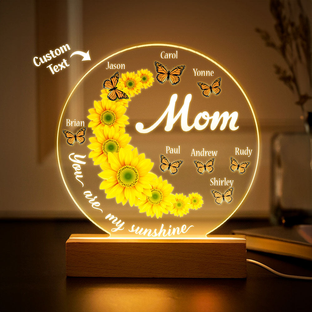 Sunflower Acrylic Night Light