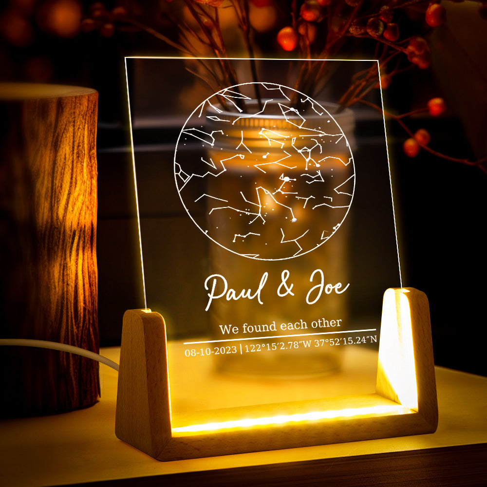 Star Map Night Light