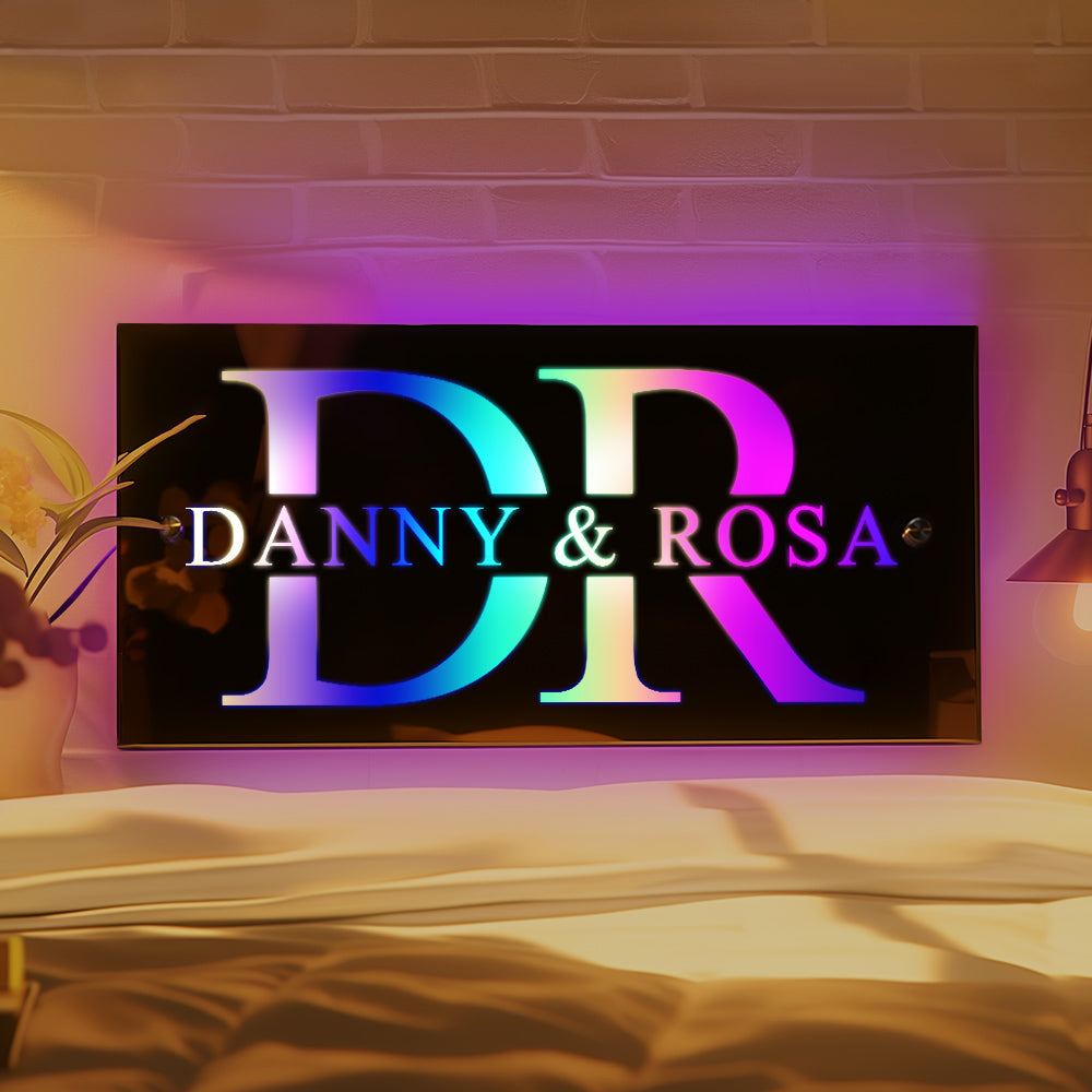 House Name Mirror Light