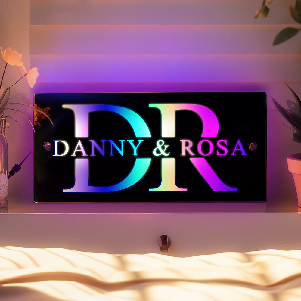 House Name Mirror Light