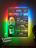 Dad Footprint Mirror Light