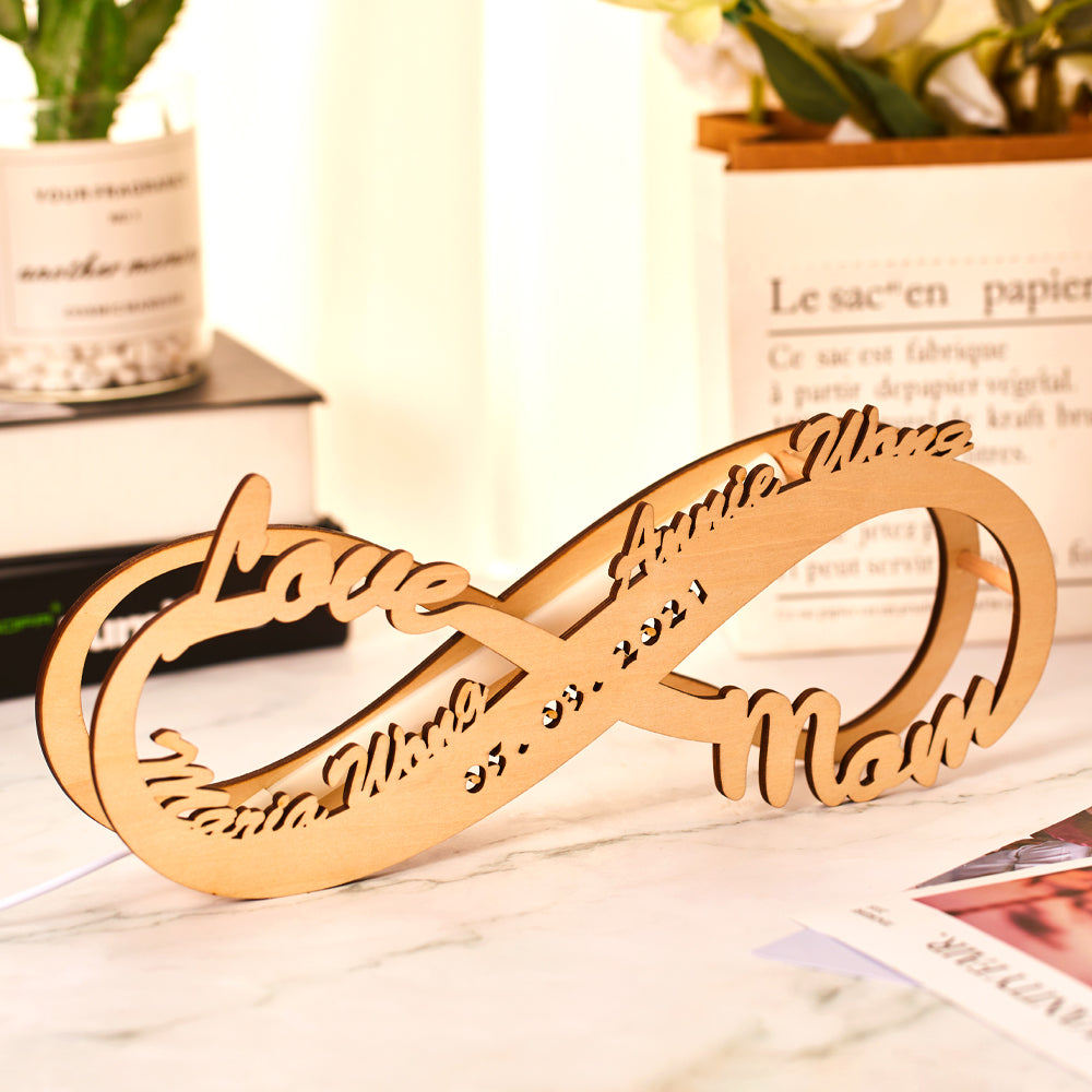 Infinity Wood Night Light