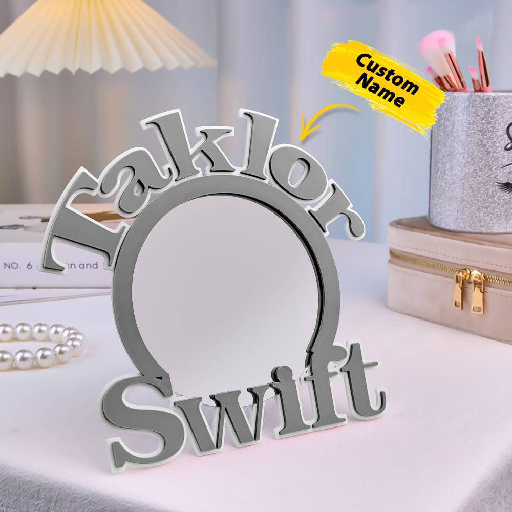 Text Makeup Mirror Light